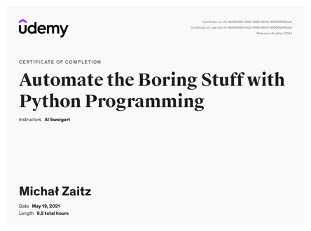 Automate the Boring Stuff with Python Programming