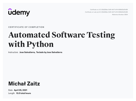 Automate Software Testing with Python